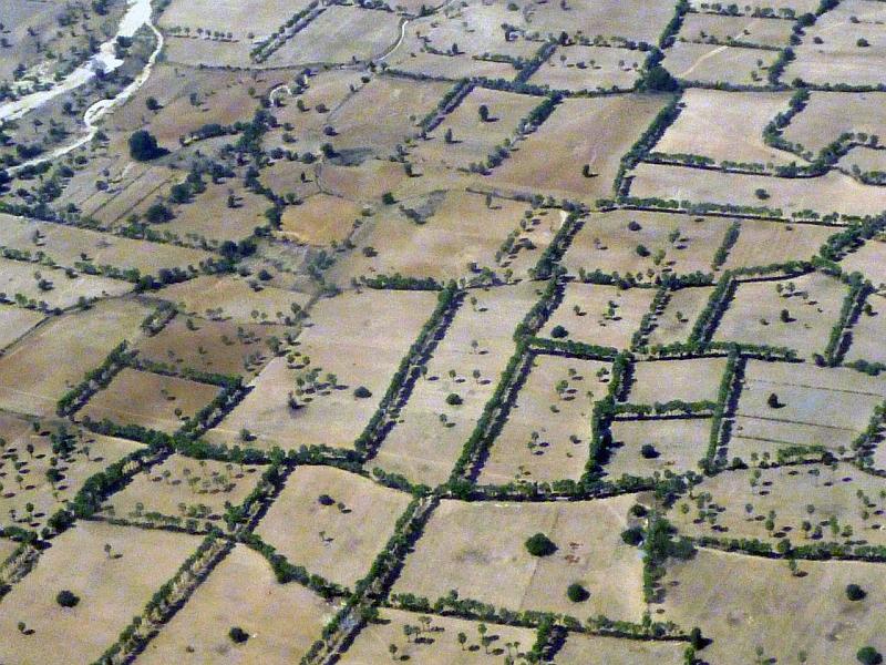Burma III-122-Seib-2014.jpg - Dry land in February, on the flight back to Yangon (Photo by Roland Seib)